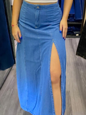 Falda Larga Denim