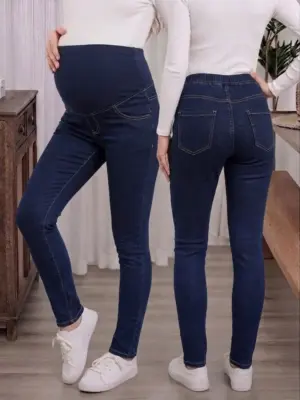 PANTALON MATERNO BOTA RECTA AZUL